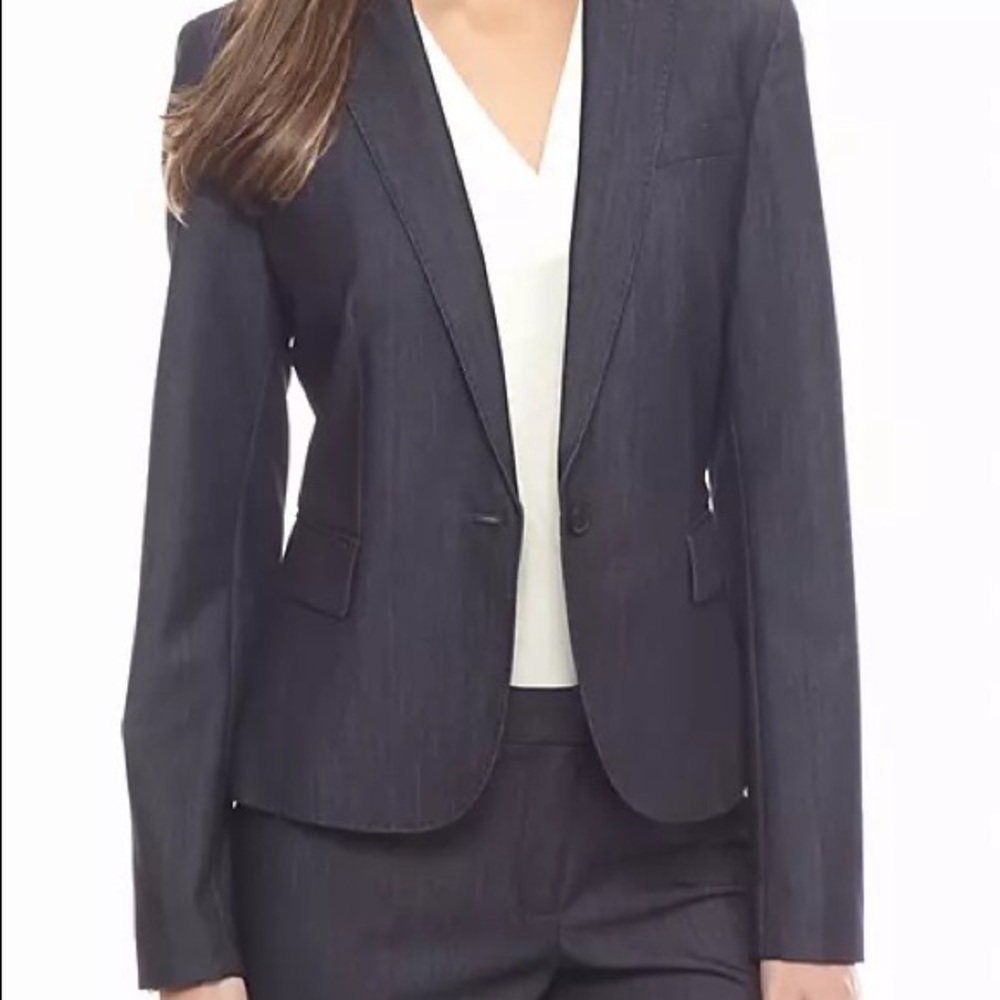 Indigo Twill Anne Klein suit jacket - size 6 (NWT)